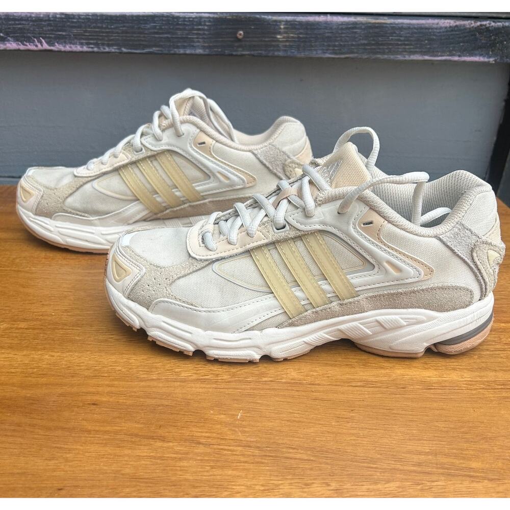 Adidas Response CL Sneakers Womens 7.5 Beige Cream Chunky Retro Running Shoes